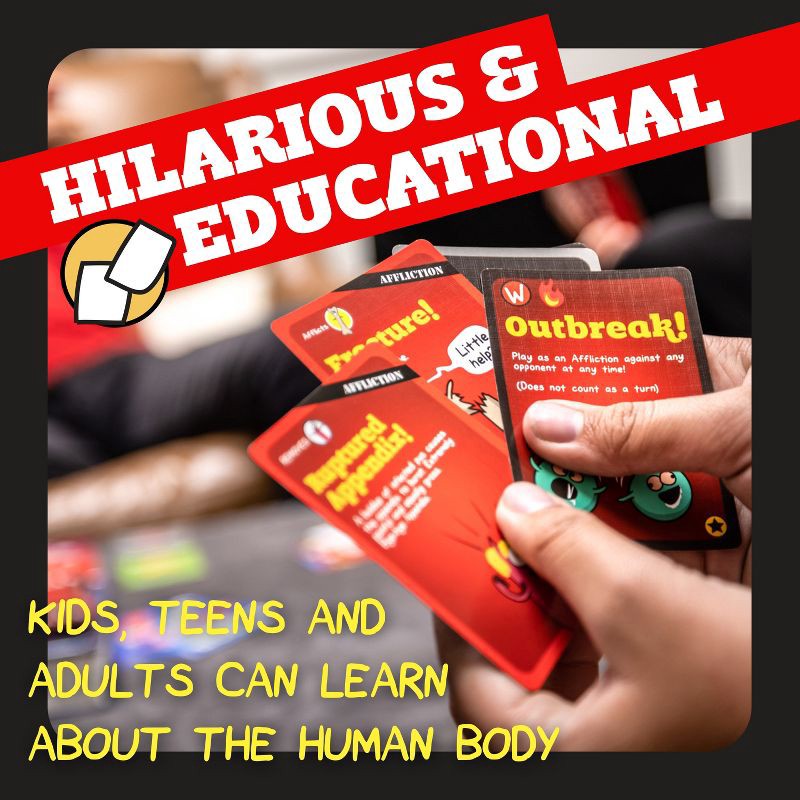 slide 4 of 10, University Games Organ Attack Game: Classic Board for 4-6 Players, Social Skills, 30-45 Min Play, Includes Cards, Instructions, 1 ct