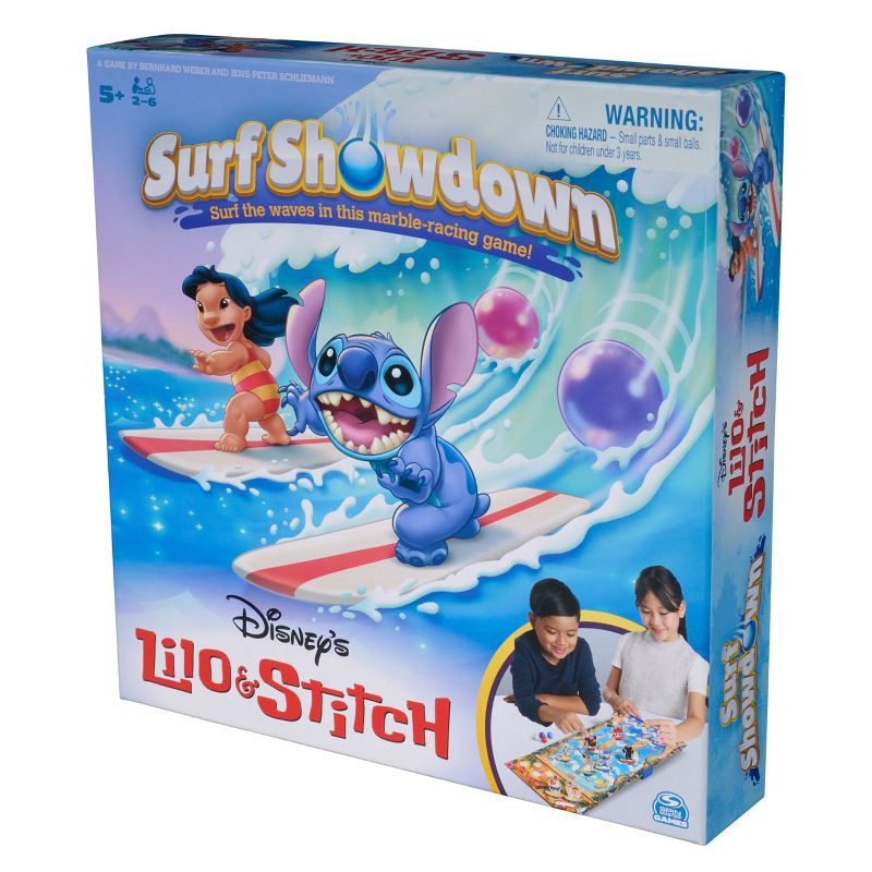 slide 8 of 8, Spin Master Games Disney's Lilo & Stitch Surf Showdown Marble Game, 1 ct