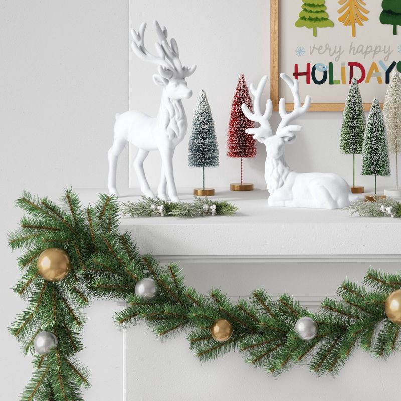 slide 2 of 3, 9'x7" Christmas Canadian Garland - Wondershop™, 1 ct