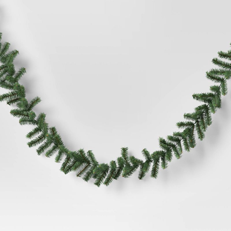 slide 1 of 3, 9'x7" Christmas Canadian Garland - Wondershop™, 1 ct