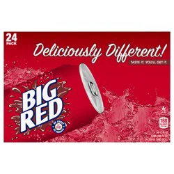 Big Red Soda, 12 fl oz cans, 24 pack