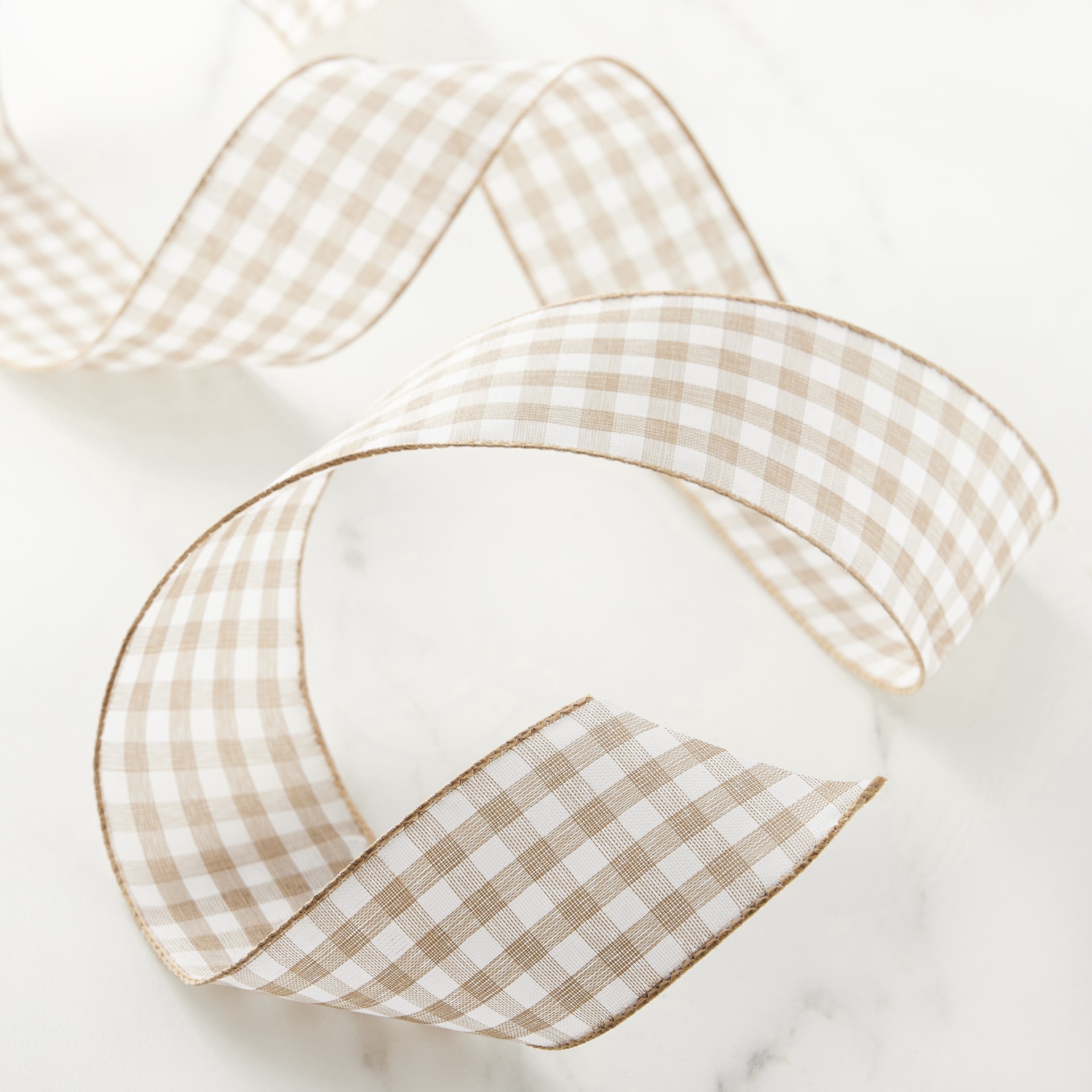 slide 3 of 4, 2.5" X 25ft. Wired Gingham Ribbon By Celebrate It, 2.5 in x 25 ft