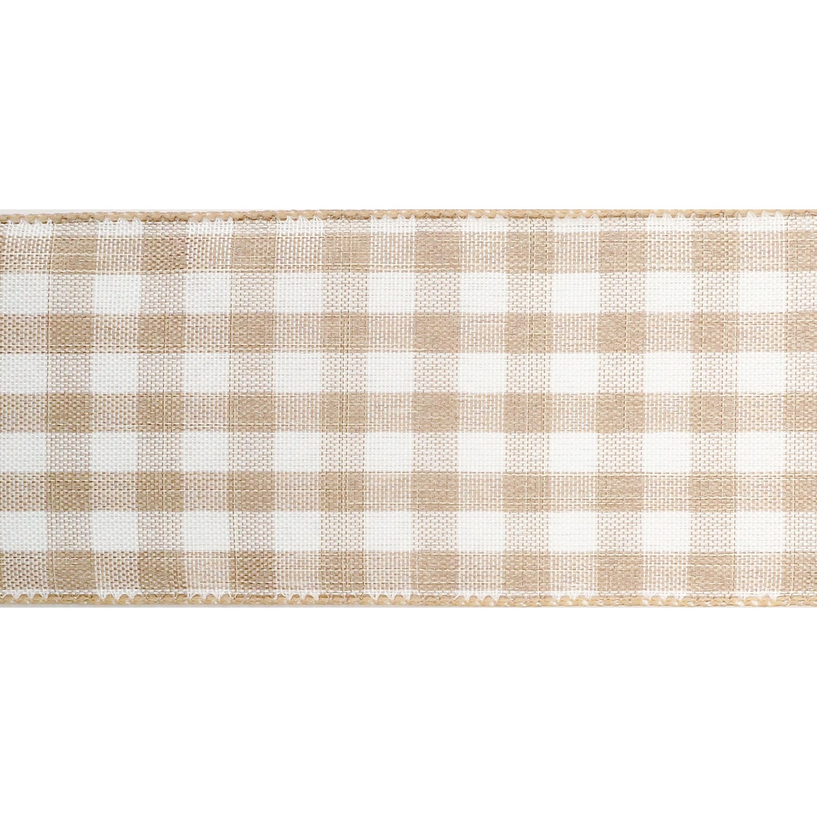 slide 4 of 4, 2.5" X 25ft. Wired Gingham Ribbon By Celebrate It, 2.5 in x 25 ft