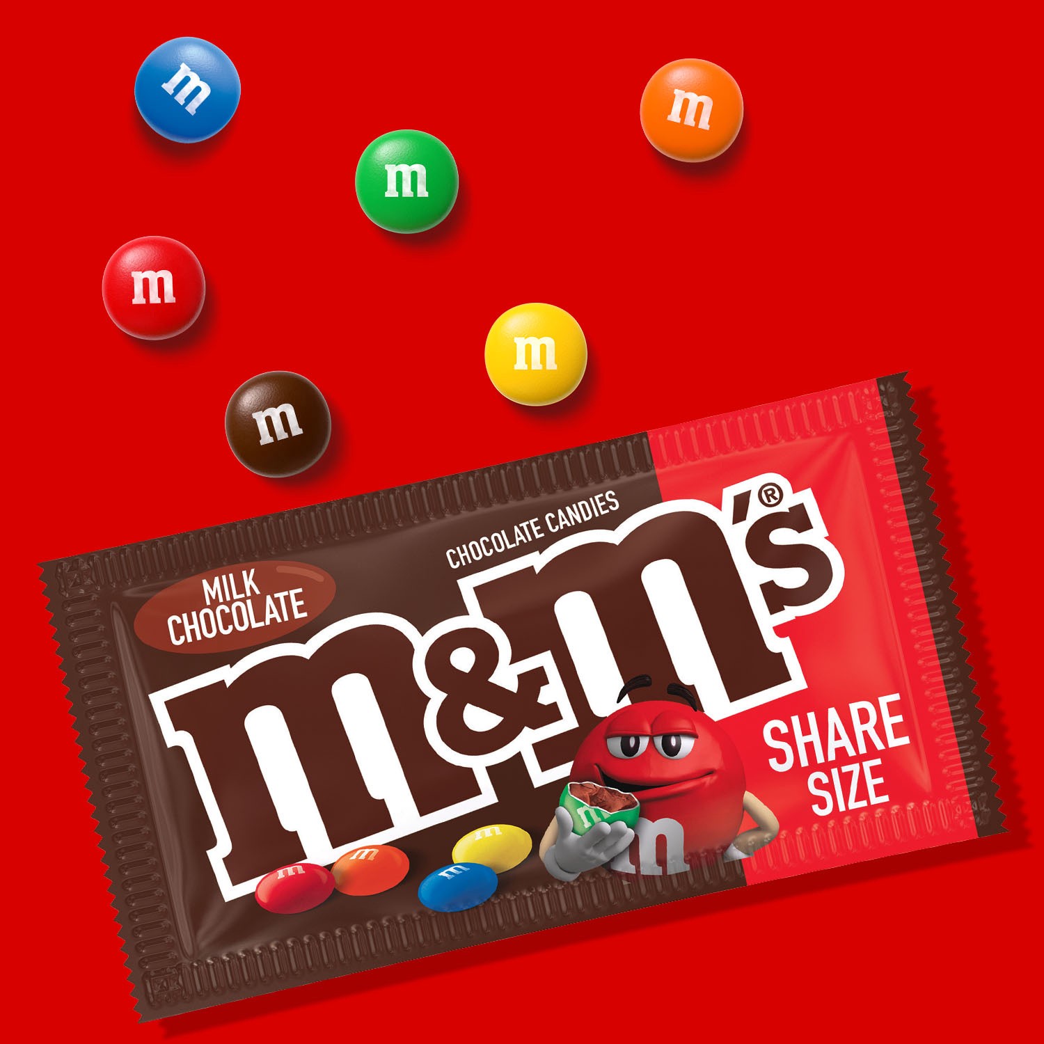 slide 3 of 8, M&M's King Size Milk Chocolate Candy, 3.14 oz