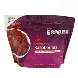 Hy-vee Freshly Frozen Unsweetened Red Raspberries
