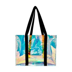 NCAA Alabama Crimson Tide Iridescent Tote Bag: Sports Pattern, Vinyl Material