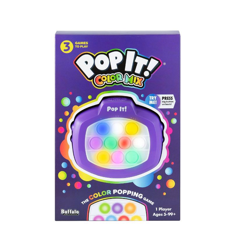 slide 1 of 6, Buffalo Games: Pop It! Pro Color Mix Electronic Game, 1 ct