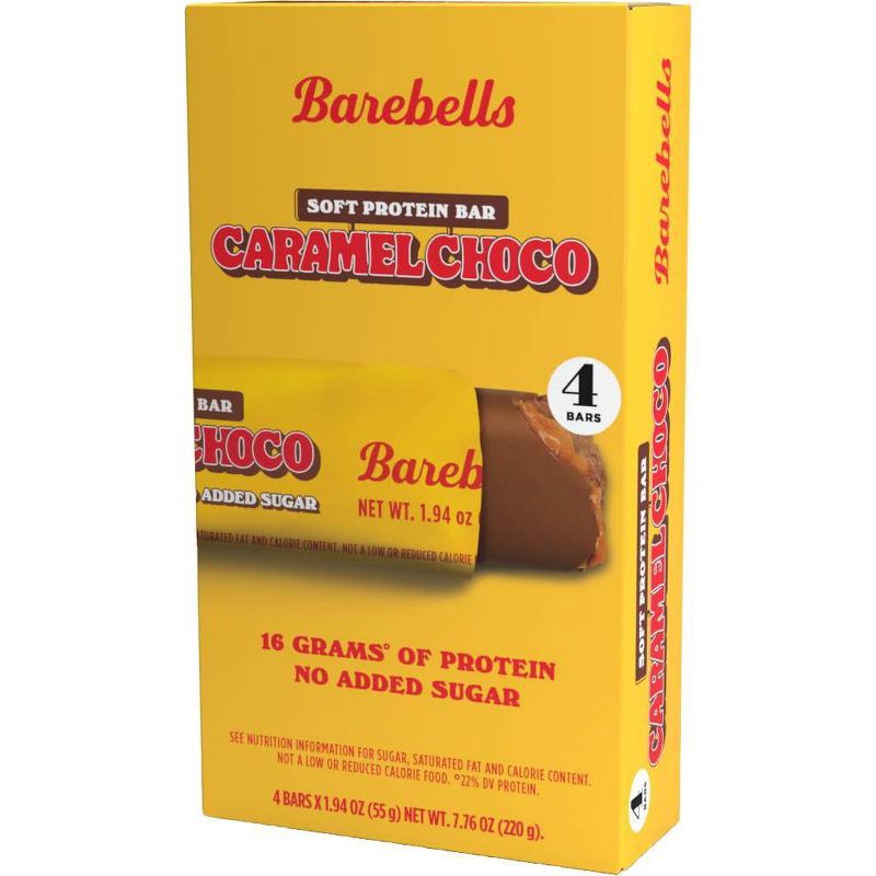 slide 1 of 3, Barebells Soft Protein Bars - Caramel Choco - 7.76oz/4pk, 7.76 oz, 4 ct