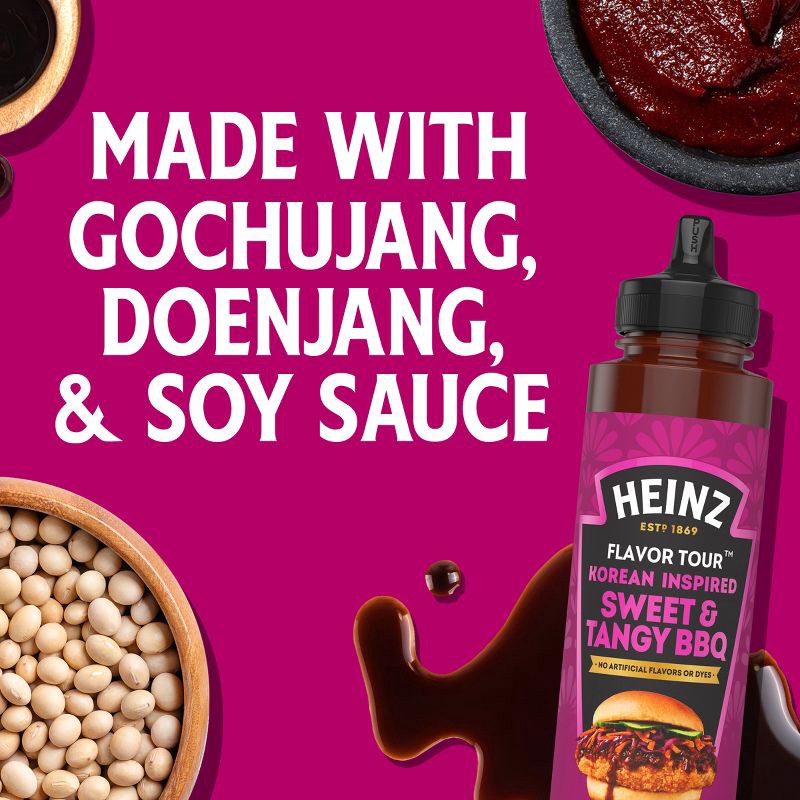 slide 4 of 9, Heinz Flavor Tour Korean Inspired Sweet and Tangy BBQ Sauce - 10 fl oz, 10 fl oz
