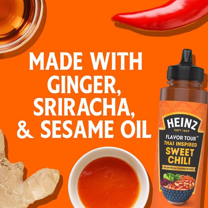 slide 4 of 9, Heinz Flavor Tour Thai Inspired Sweet Chili Sauce - 10 fl oz, 10 fl oz