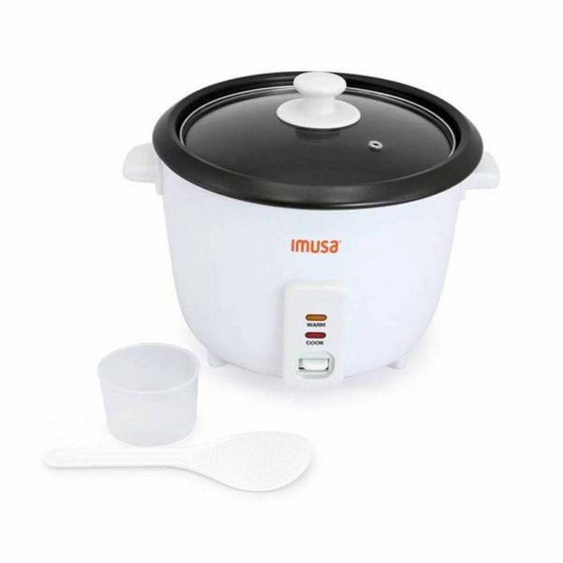 slide 1 of 7, IMUSA 5 Cup Rice Cooker White, 1 ct