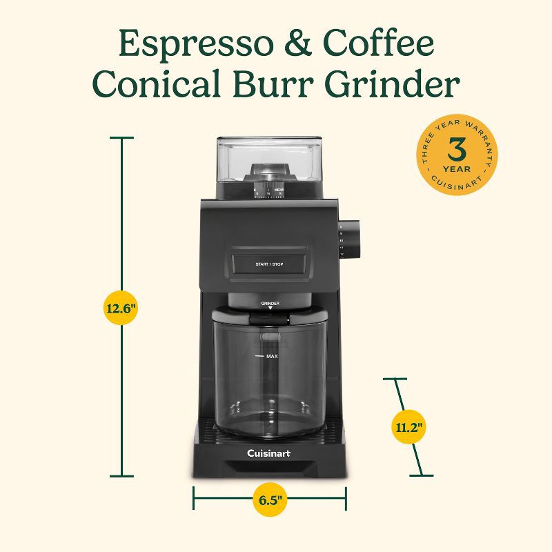 slide 8 of 8, Cuisinart Conical Burr Mill Grinder, 1 ct