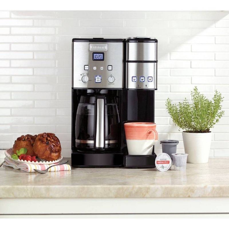 slide 2 of 5, Cuisinart Coffee Center 12 Cup Coffeemaker and Single-Serve Brewer Stainless Steel, 1 ct