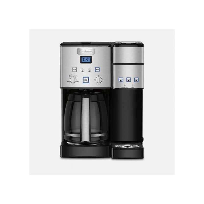 slide 1 of 5, Cuisinart Coffee Center 12 Cup Coffeemaker and Single-Serve Brewer Stainless Steel, 1 ct