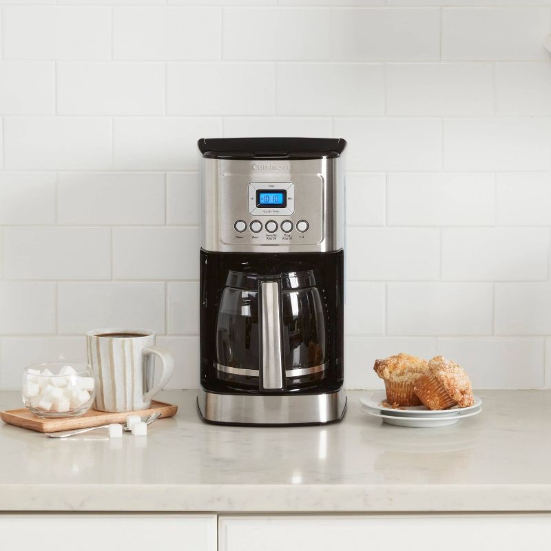 slide 2 of 4, Cuisinart 14 Cup Programmable Coffeemaker Stainless Steel, 1 ct