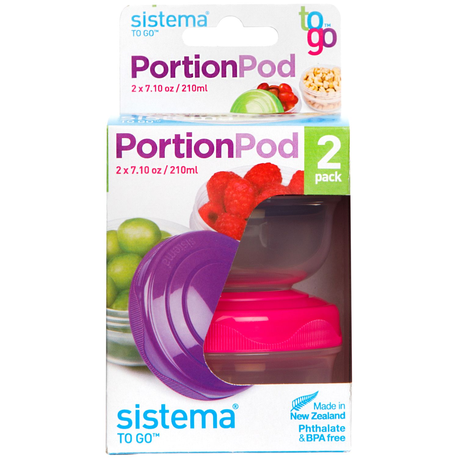 slide 1 of 1, Sistema Portion Pod, 210 ml