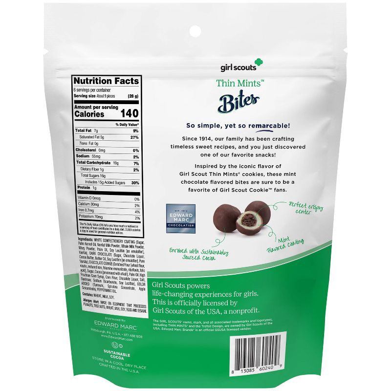 slide 2 of 6, Edward Marc Chocolatier Girls Scouts Thin Mints Bites - 5.5oz, 5.5 oz