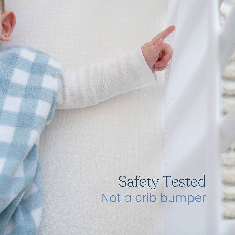 slide 5 of 11, HALO Innovations Breathable Mesh Crib Liner, Full Size Crib - Classic, White, 1 ct