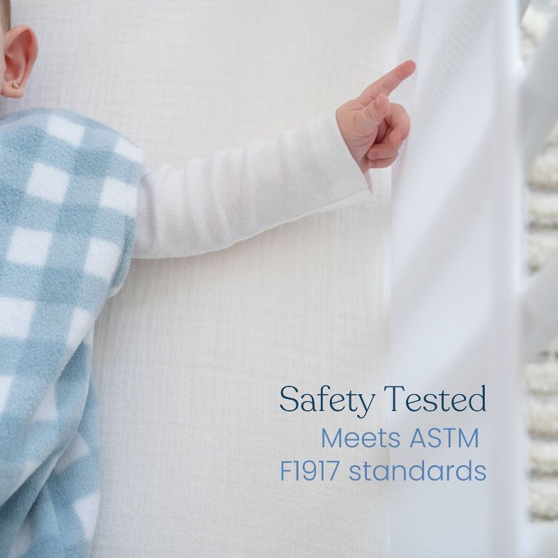 slide 6 of 11, HALO Innovations Breathable Mesh Crib Liner, Full Size Crib - Classic, White, 1 ct