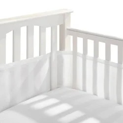 HALO Innovations HALO Breathable Mesh Crib Liner, Full Size Crib - Classic, White