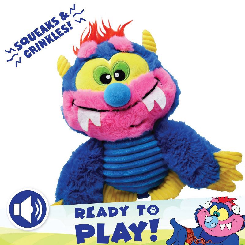 slide 3 of 4, Hasbro My Pet Monster Squeak and Crunch Plush Dog Toys - Blue, 1 ct