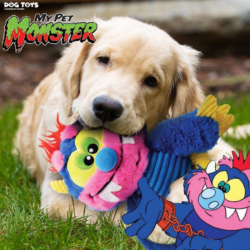 slide 4 of 4, Hasbro My Pet Monster Squeak and Crunch Plush Dog Toys - Blue, 1 ct