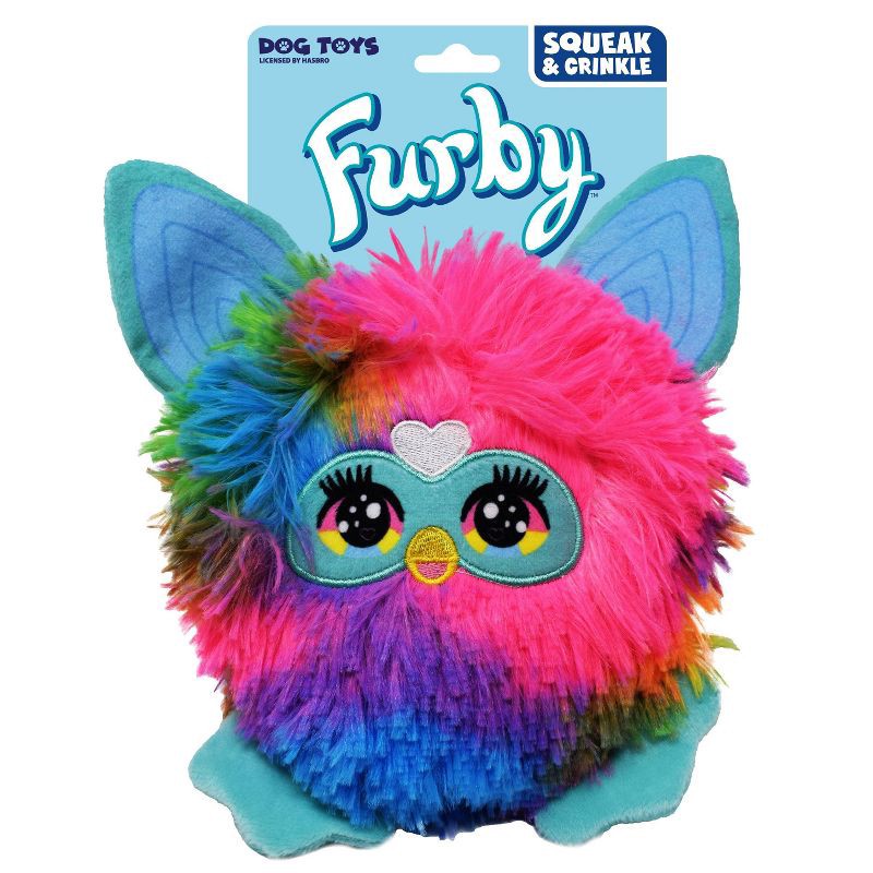 slide 1 of 6, Hasbro Squeak and Crinkle Furby Dog Toys, 1 ct