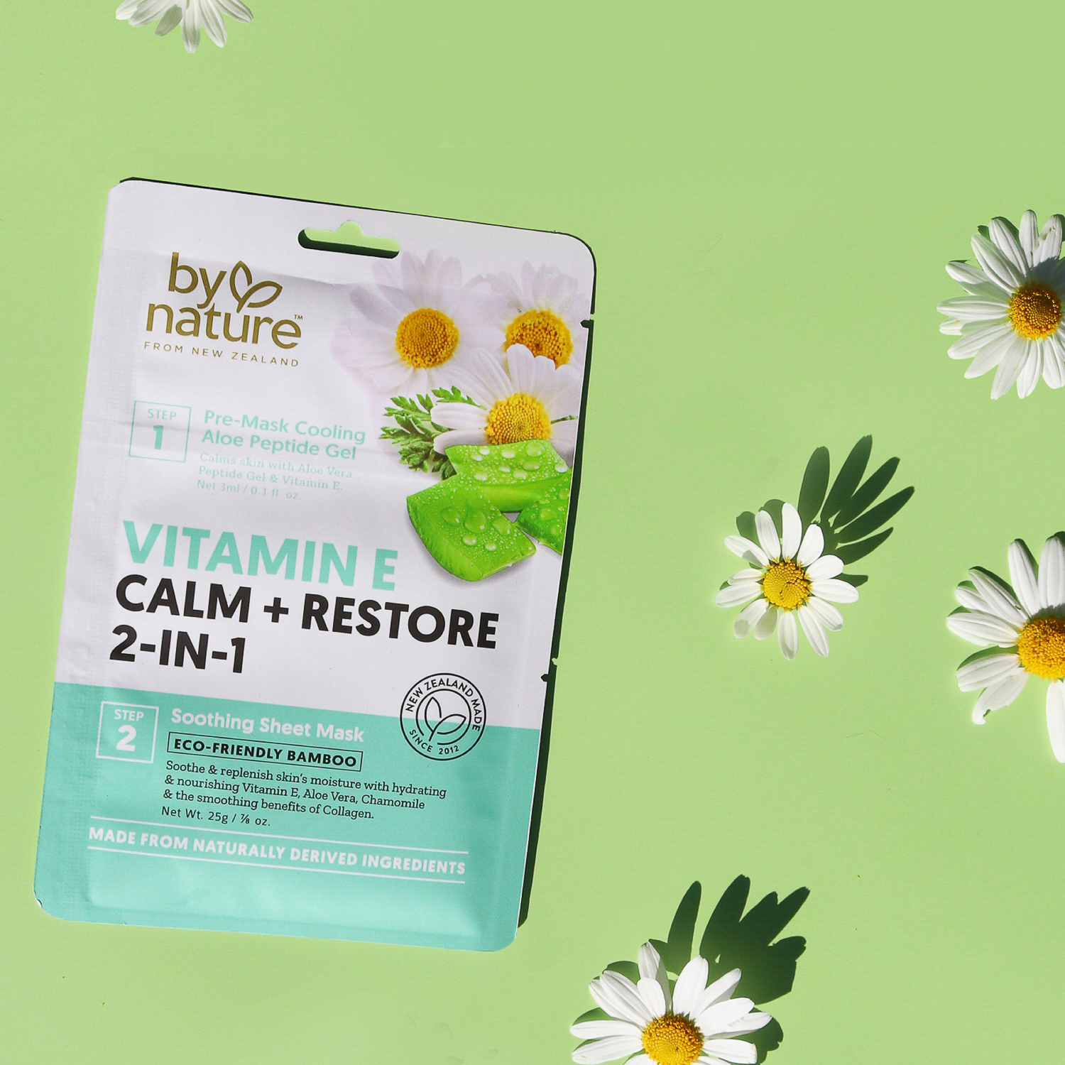 slide 4 of 5, By Nature Vitamin E Calm and Restore 2 in 1 Mask, 1 Application, 0.875 oz