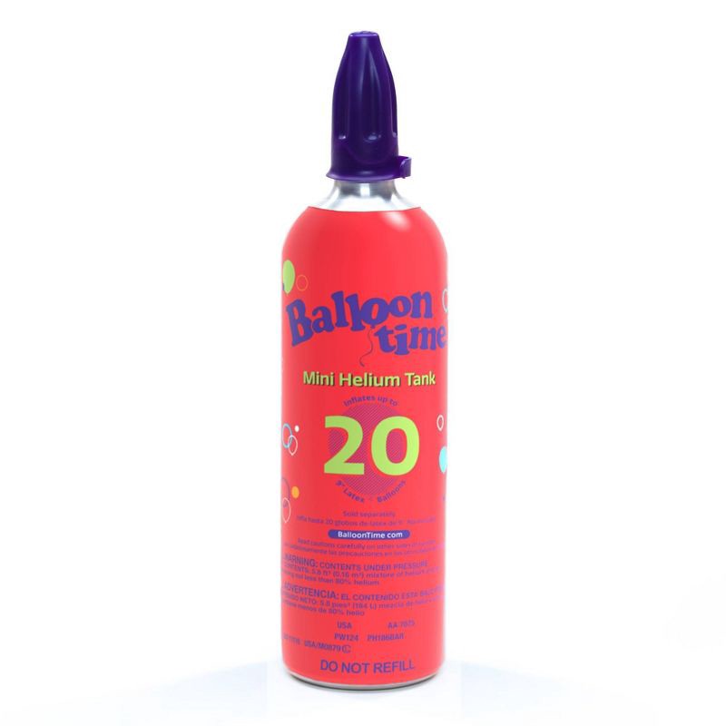 slide 2 of 10, Balloon Time Mini Helium Tank, 1 ct