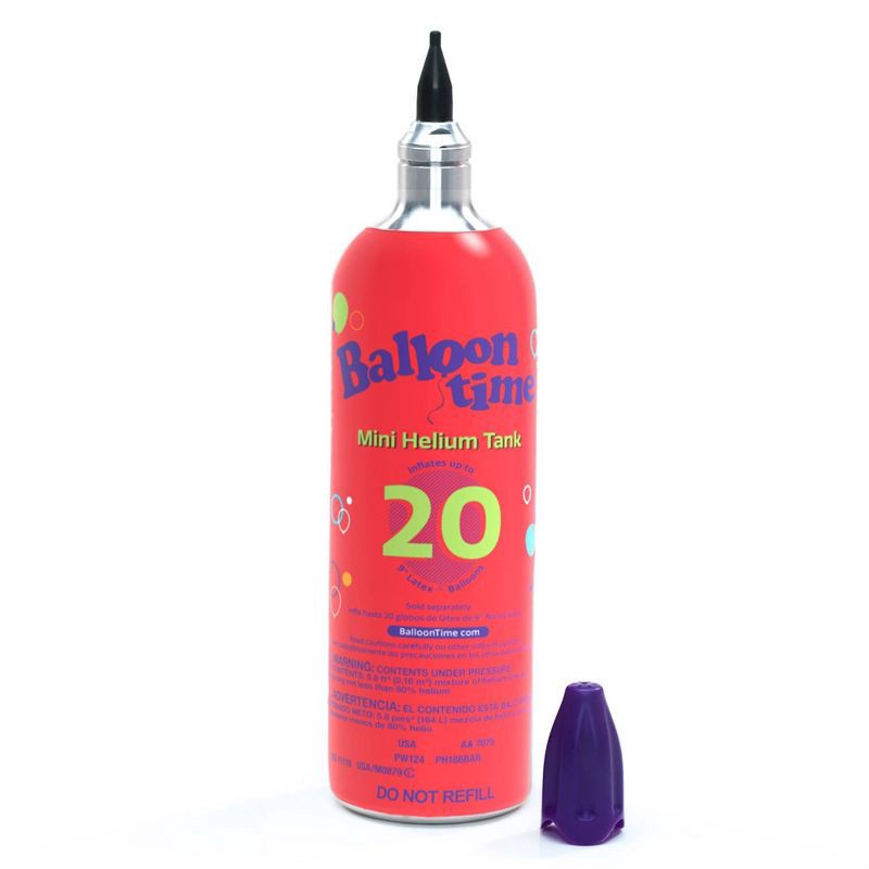 slide 1 of 10, Balloon Time Mini Helium Tank, 1 ct