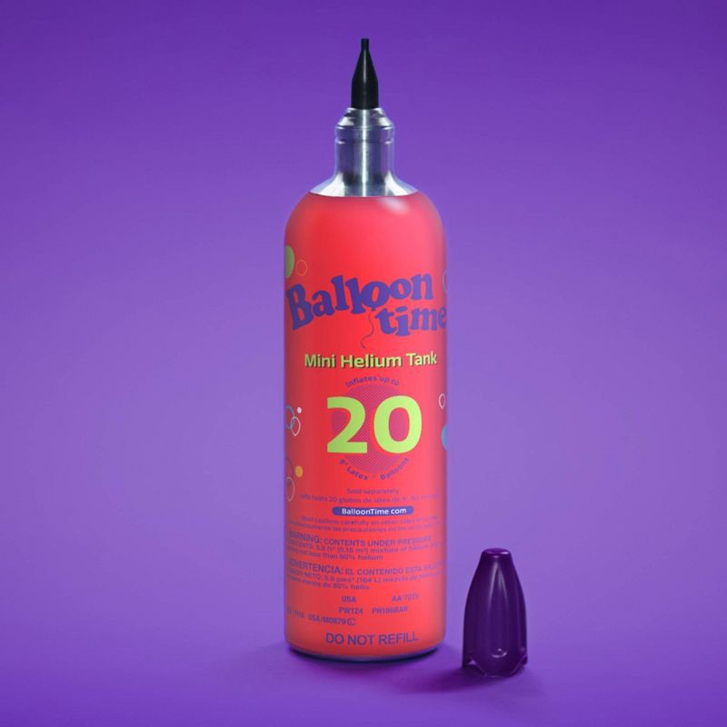 slide 3 of 10, Balloon Time Mini Helium Tank, 1 ct