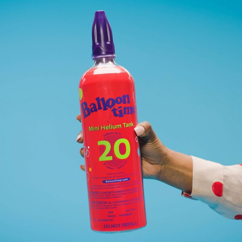 slide 4 of 10, Balloon Time Mini Helium Tank, 1 ct