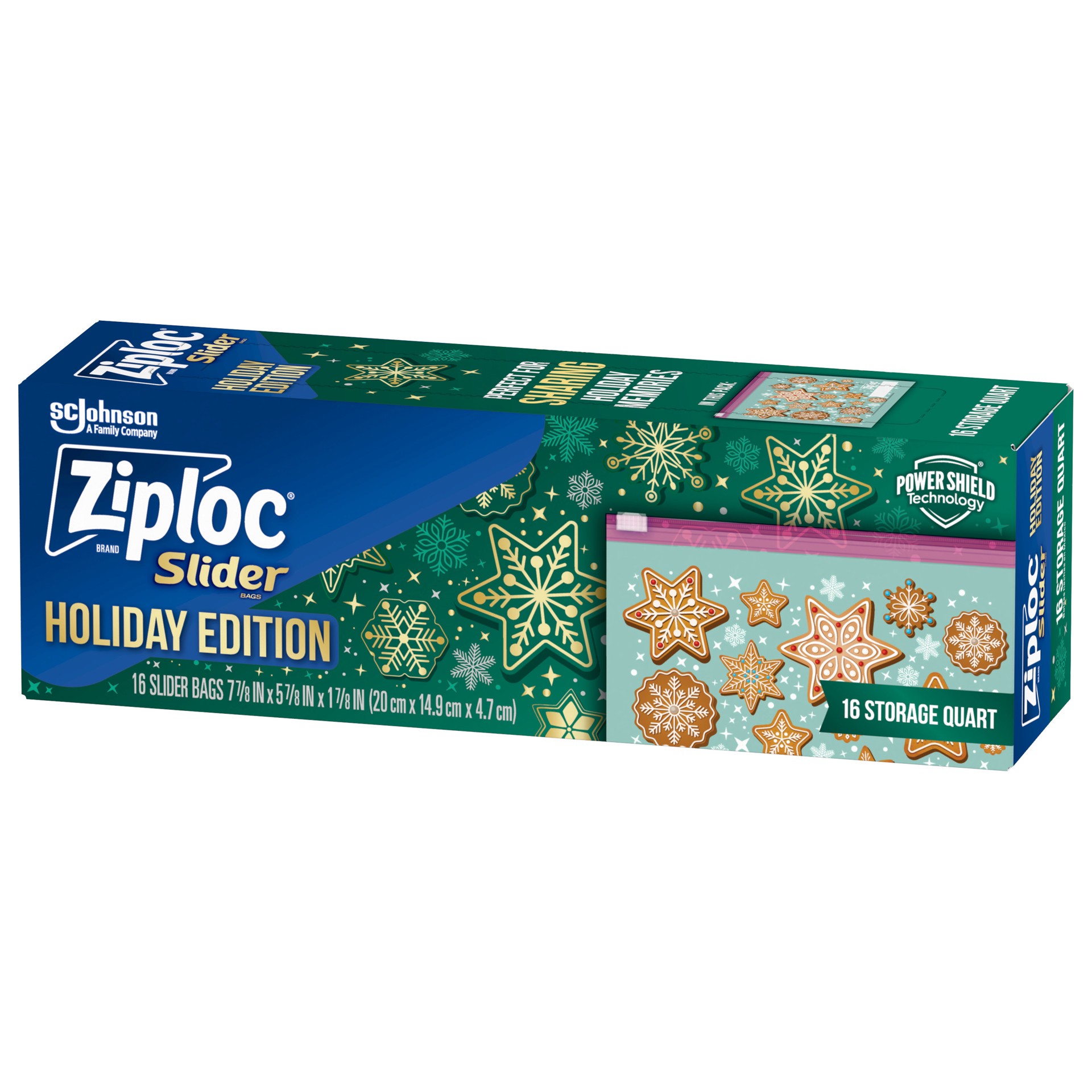 slide 5 of 5, Ziploc Quart Storage Slider Bags 16 ea, 16 ct