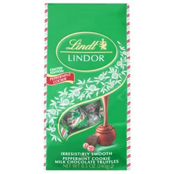 Lindt Lindor Peppermint Cookie Milk Chocolate Truffles 8.5 oz
