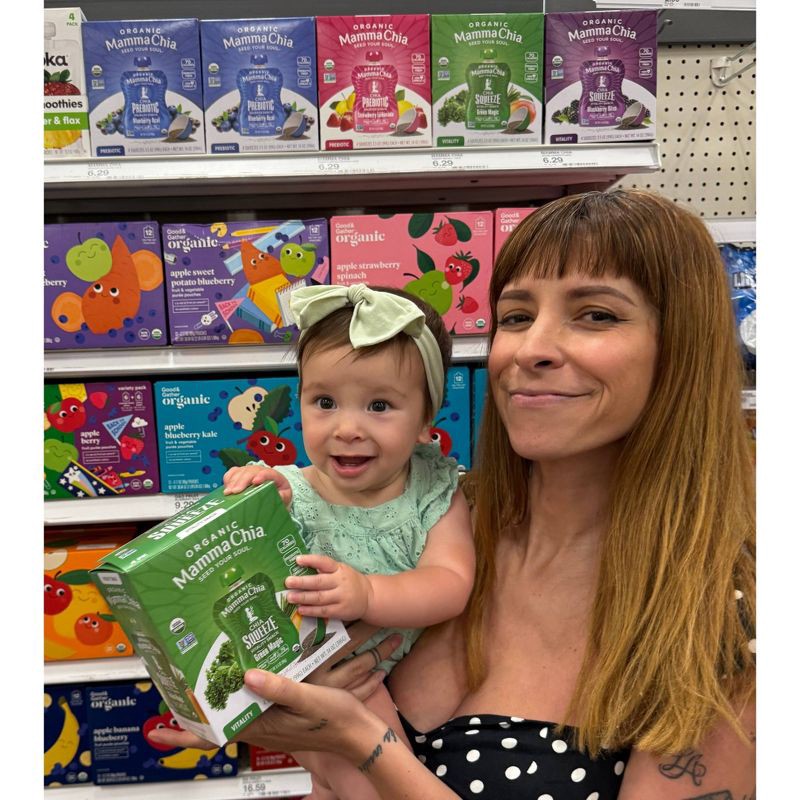 slide 6 of 7, Mamma Chia Fruit Green Magic Pouches - 14oz/4ct, 4 ct; 14 oz