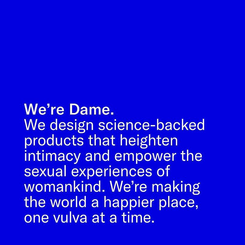 slide 14 of 15, Dame Dip Internal and External Vibrator for Women - Periwinkle, 1 ct