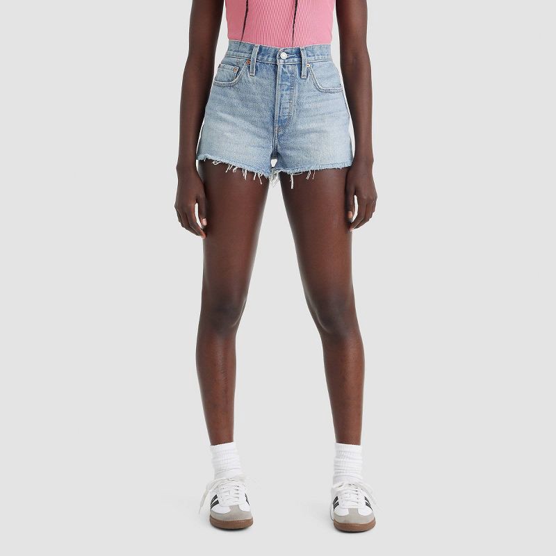 slide 1 of 4, Levi's® Women's High-Rise 501® Original Shorts - Micro Vibes 32: Denim, 2.5" Inseam, 1 ct