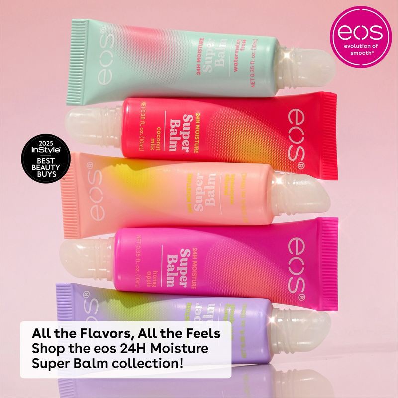 slide 6 of 7, eos 24H Moisture Super Balm - Birthday Cake - 0.35 fl oz, 0.35 fl oz