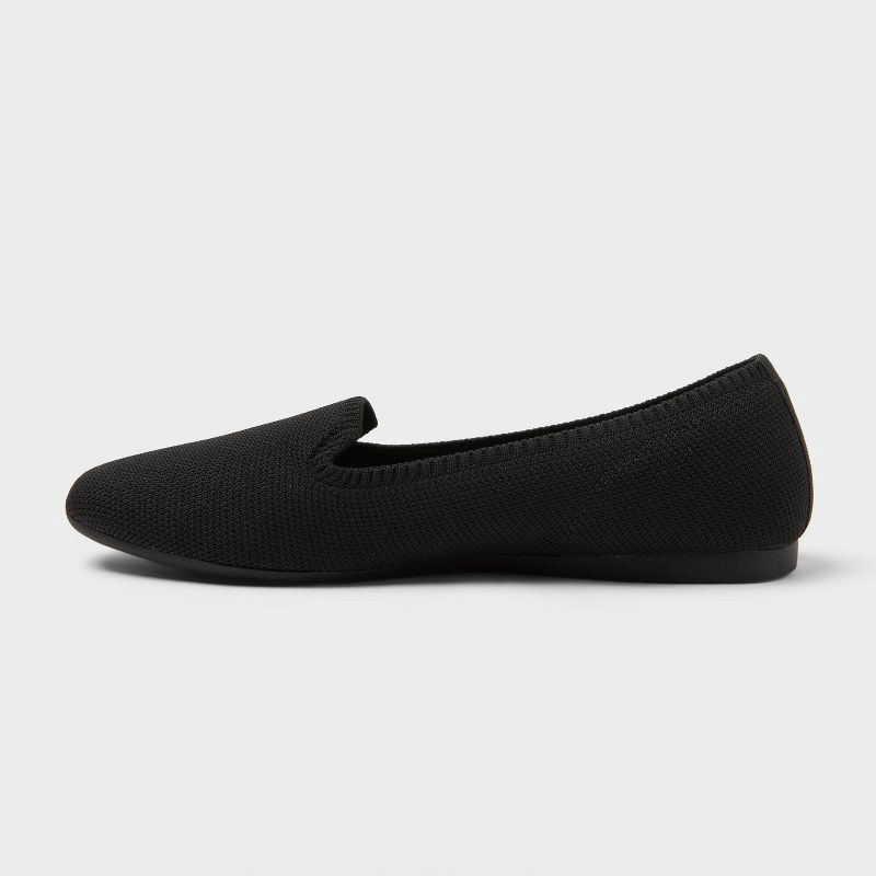 slide 2 of 4, Women's Etta Knit Washable Loafers with Memory Foam Insole - A New Day™ Black 6, 1 ct