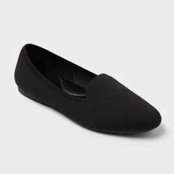 Women's Etta Knit Washable Loafers - A New Day™ Black 11