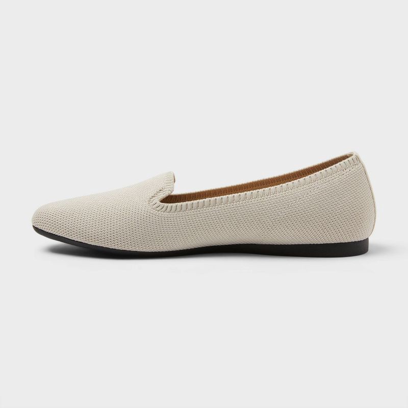 slide 2 of 4, Women's Etta Knit Washable Loafers with Memory Foam Insole - A New Day™ Taupe 6, 1 ct