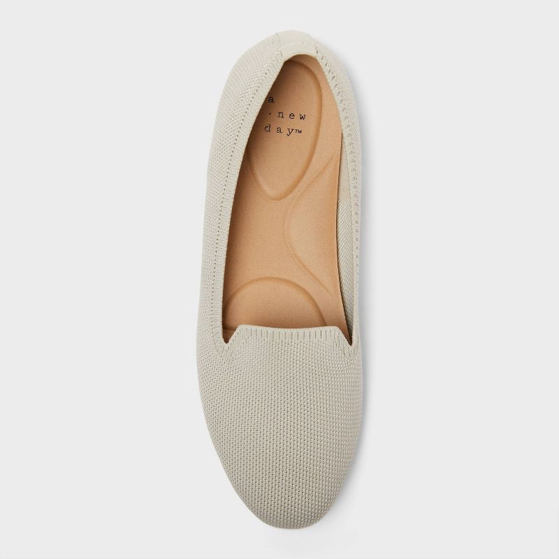 slide 3 of 4, Women's Etta Knit Washable Loafers with Memory Foam Insole - A New Day™ Taupe 9.5, 1 ct