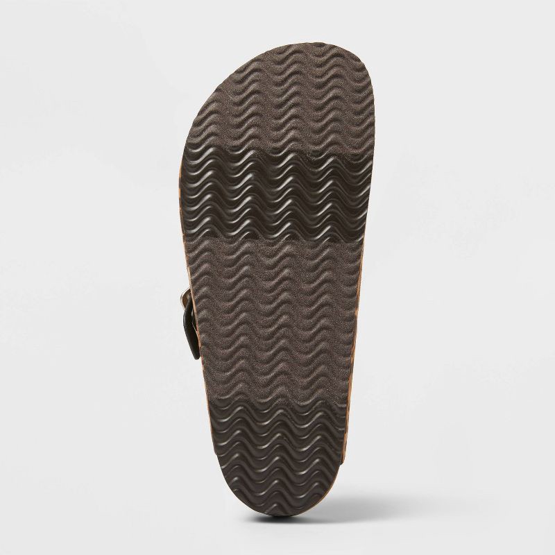 slide 4 of 4, Women's Betsy Clog Mule Flats with Memory Foam Insole - Universal Thread™ Light Brown 8: Slip-On, Animal Print, Round Toe, 1 ct