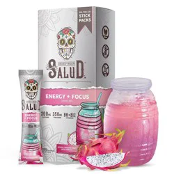 Salud Energy + Focus Dragon Fruit Electrolyte Drink Mix - 6pk/0.21oz Packet Sticks
