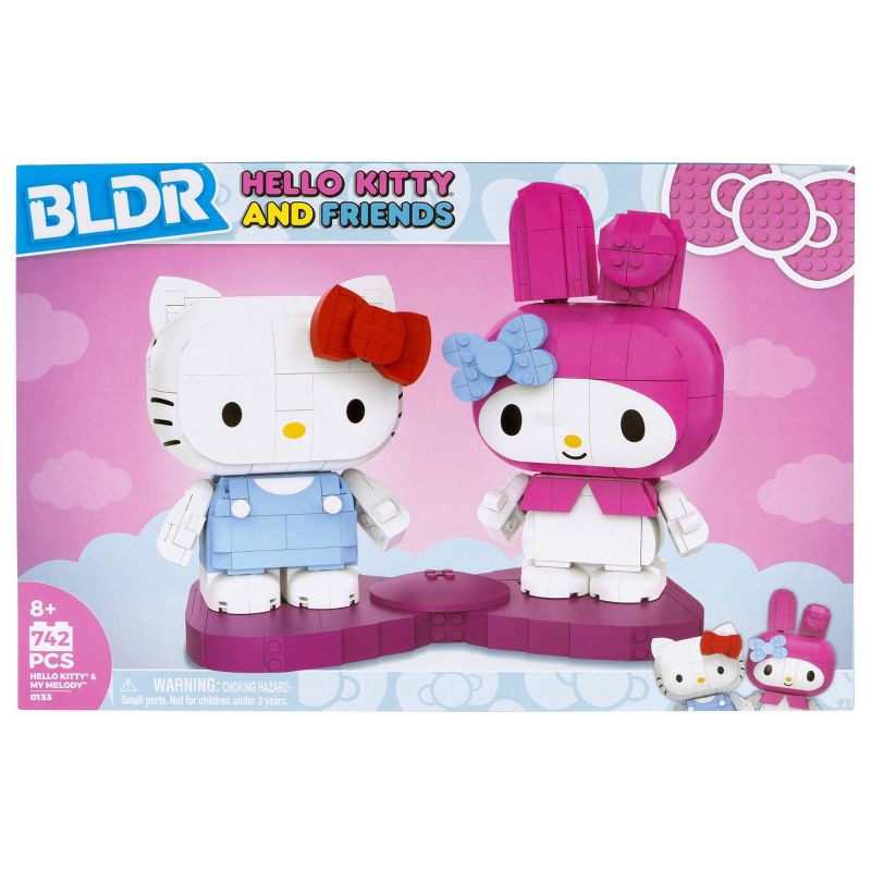 slide 3 of 14, BLDR Deluxe Large-Form Buildable Character - Hello Kitty & My Melody: 742-Piece Plastic Set for Creative Thinking, 1 ct