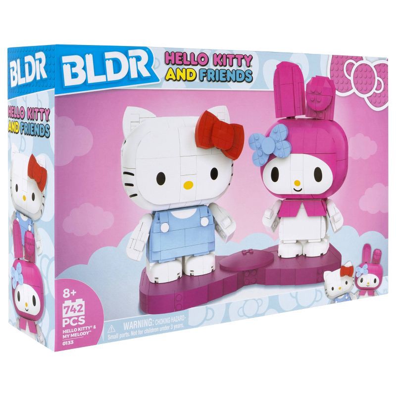 slide 10 of 14, BLDR Deluxe Large-Form Buildable Character - Hello Kitty & My Melody: 742-Piece Plastic Set for Creative Thinking, 1 ct
