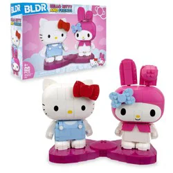 BLDR Deluxe Large-Form Buildable Character - Hello Kitty & My Melody: 742-Piece Plastic Set for Creative Thinking