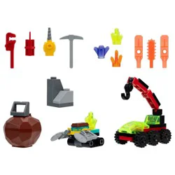 BLDR Space Pack Accessory Set: Creative Thinking Educational Toy Building Components, ABS Material, 78 Pieces