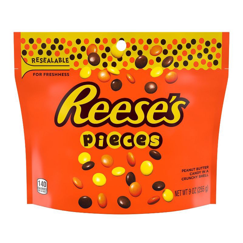 slide 2 of 7, Reese's Pieces Chocolate Candy - 9oz, 9 oz