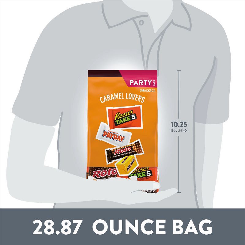 slide 7 of 7, Reese's Hershey Assorted Caramel Flavored Snack Size candy - 28.87oz, 28.87 oz